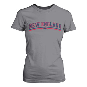 Vintage New England Pride Retro Varsity Athletic Style Graphic T Shirt For Women Game Day Sports Fan