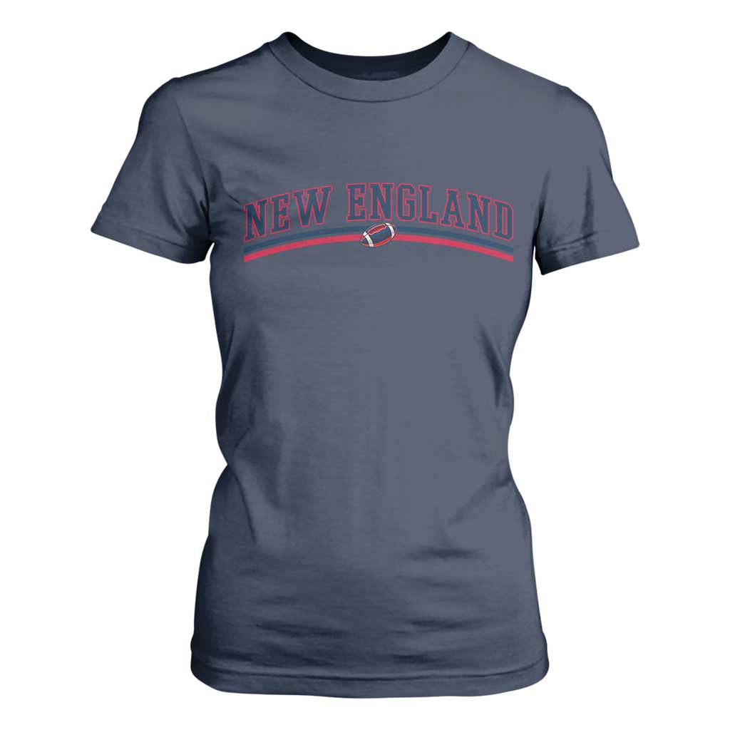 Vintage New England Pride Retro Varsity Athletic Style Graphic T Shirt For Women Game Day Sports Fan