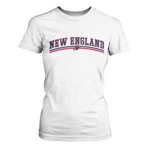 Vintage New England Pride Retro Varsity Athletic Style Graphic T Shirt For Women Game Day Sports Fan