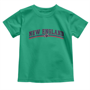 Vintage New England Pride Retro Varsity Athletic Style Graphic Toddler T Shirt Game Day Sports Fan