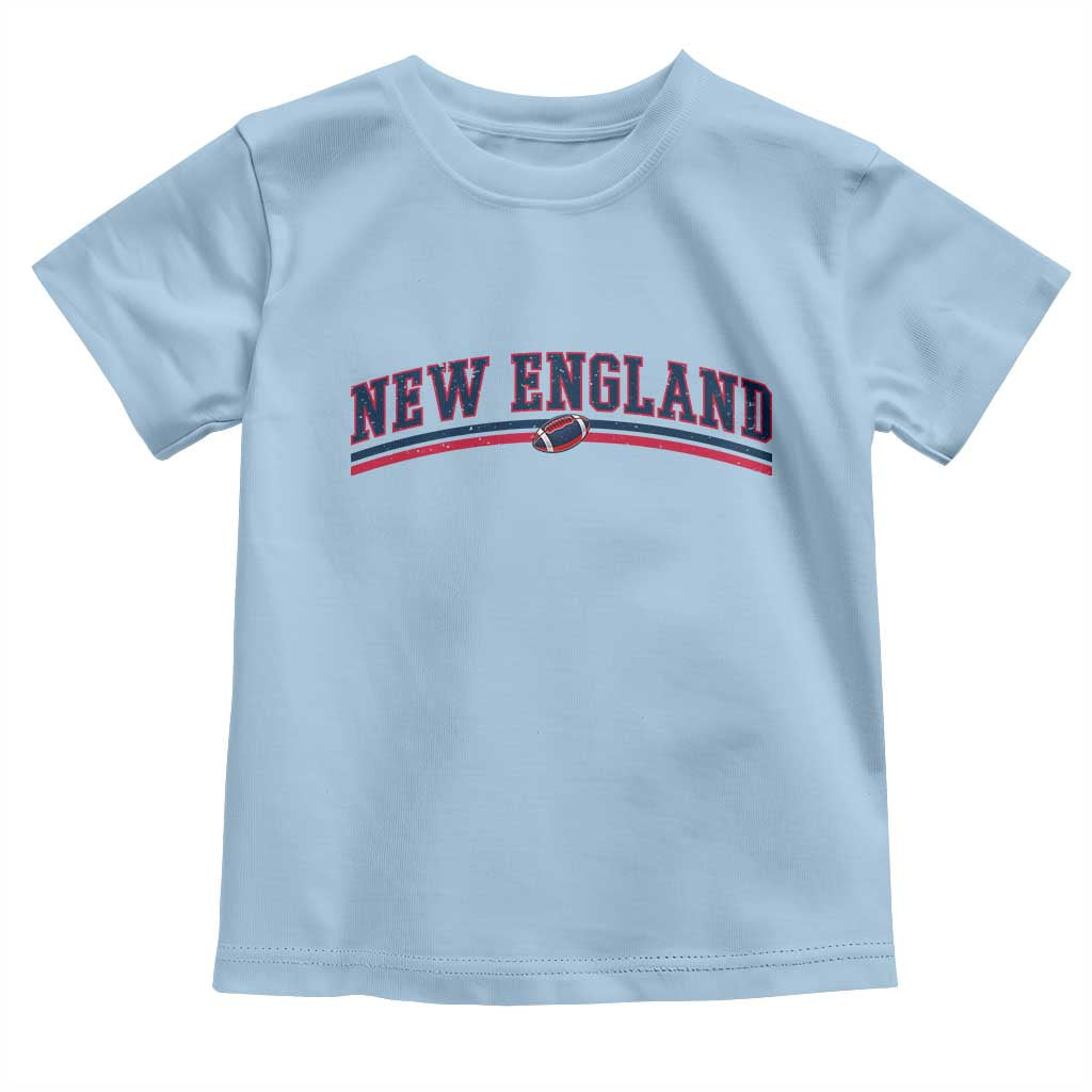 Vintage New England Pride Retro Varsity Athletic Style Graphic Toddler T Shirt Game Day Sports Fan