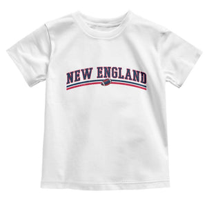 Vintage New England Pride Retro Varsity Athletic Style Graphic Toddler T Shirt Game Day Sports Fan