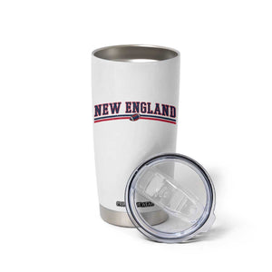 Vintage New England Pride Retro Varsity Athletic Style Graphic Tumbler Cup Game Day Sports Fan