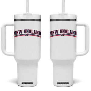 Vintage New England Pride Retro Varsity Athletic Style Graphic Tumbler With Handle Game Day Sports Fan