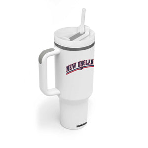 Vintage New England Pride Retro Varsity Athletic Style Graphic Tumbler With Handle Game Day Sports Fan