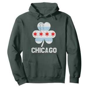 Chicago St Patrick's Day Hoodie South Side Irish Pride Shamrock TS02 Dark Forest Green Printyourwear