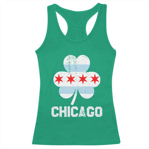 Chicago St Patricks Day Racerback Tank Top South Side Irish Pride Shamrock TS02 Irish Green Print Your Wear