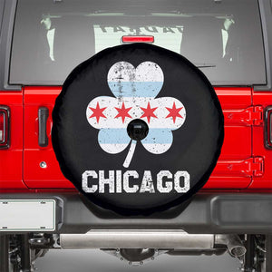 Chicago St Patricks Day Spare Tire Cover South Side Irish Pride Shamrock TS02 Black Print Your Wear