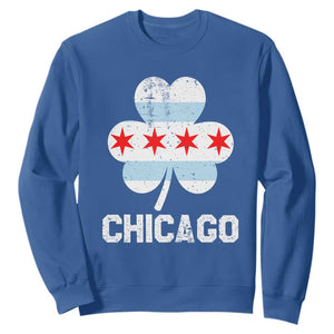 Chicago St Patrick's Day Sweatshirt South Side Irish Pride Shamrock TS02 Royal Blue Printyourwear