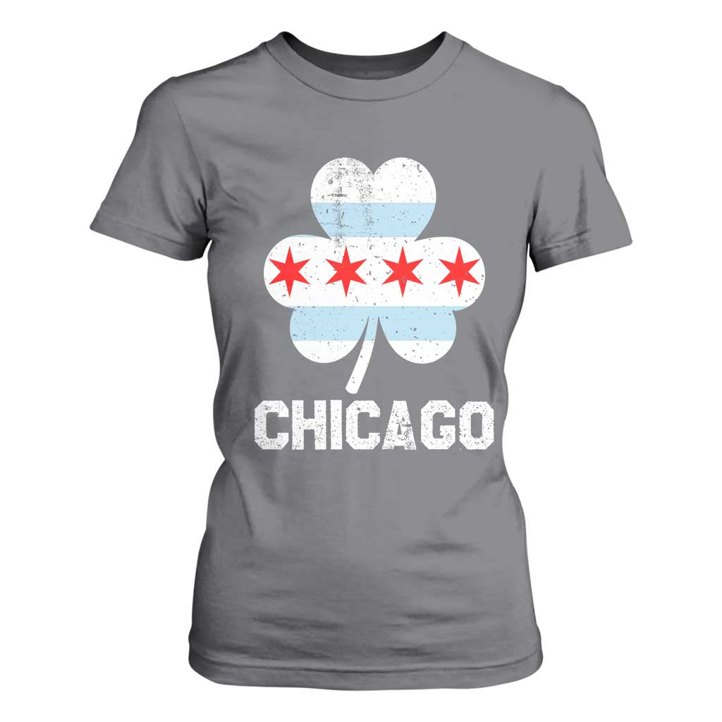 Chicago St Patricks Day T Shirt For Women South Side Irish Pride Shamrock TS02 Charcoal Print Your Wear