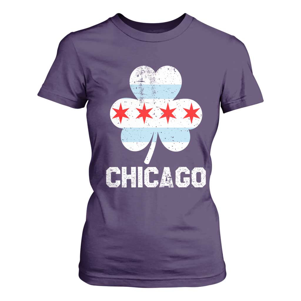 Chicago St Patricks Day T Shirt For Women South Side Irish Pride Shamrock TS02 Purple Print Your Wear