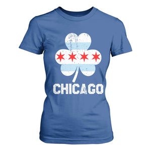 Chicago St Patricks Day T Shirt For Women South Side Irish Pride Shamrock TS02 Royal Blue Print Your Wear