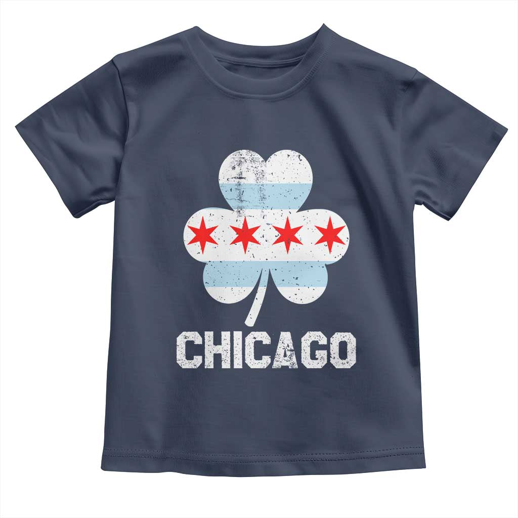 Chicago St Patricks Day Toddler T Shirt South Side Irish Pride Shamrock TS02 Navy Print Your Wear
