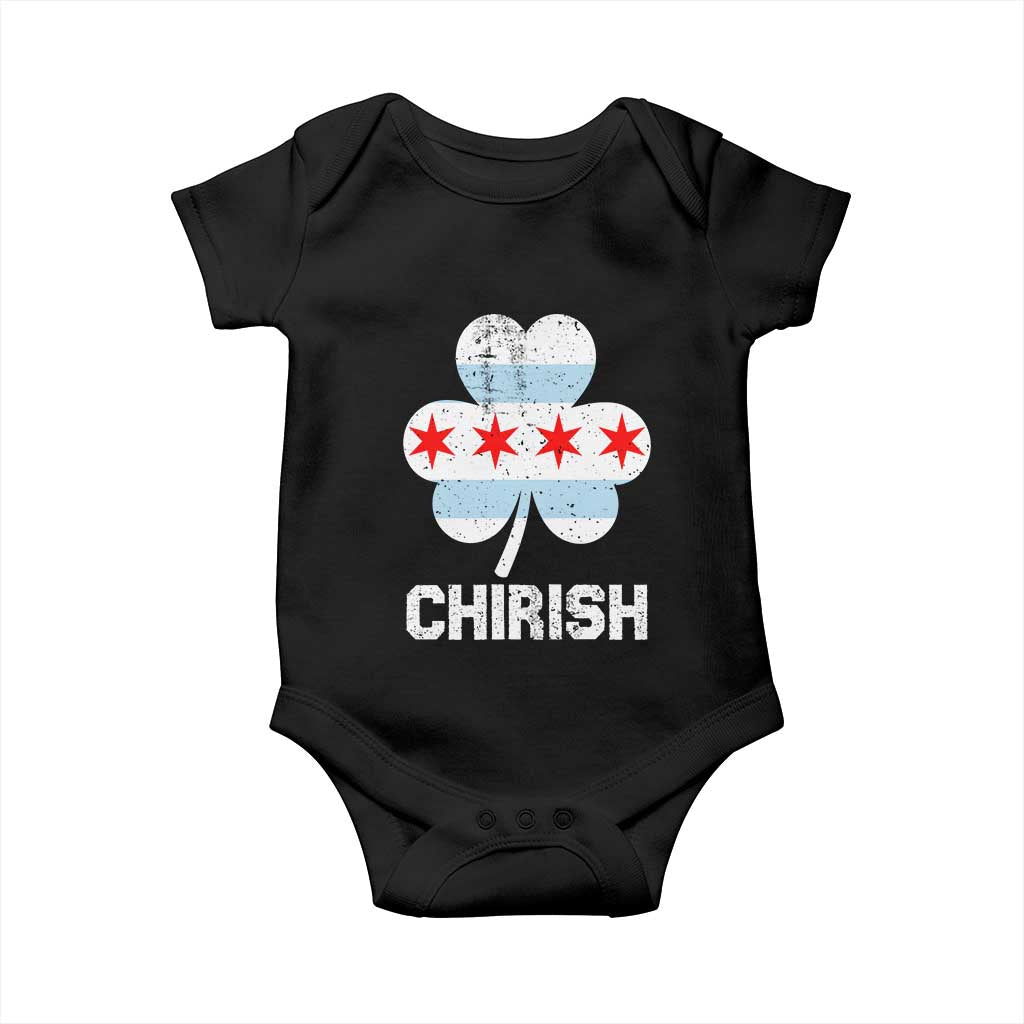 Chicago St Patricks Day Baby Onesie Chirish American Irish South Side Pride Shamrock TS02 Black Print Your Wear