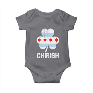 Chicago St Patricks Day Baby Onesie Chirish American Irish South Side Pride Shamrock TS02 Charcoal Print Your Wear