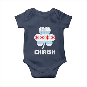 Chicago St Patricks Day Baby Onesie Chirish American Irish South Side Pride Shamrock TS02 Navy Print Your Wear