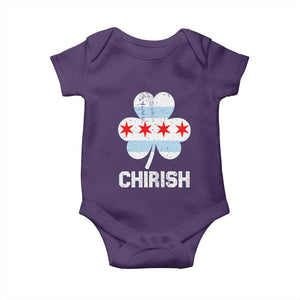 Chicago St Patricks Day Baby Onesie Chirish American Irish South Side Pride Shamrock TS02 Purple Print Your Wear