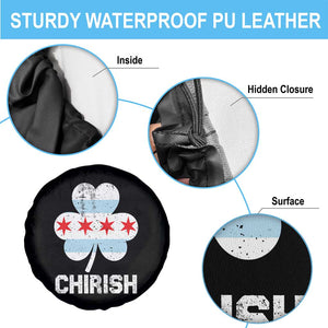 Chicago St Patricks Day Spare Tire Cover Chirish American Irish South Side Pride Shamrock TS02 Print Your Wear
