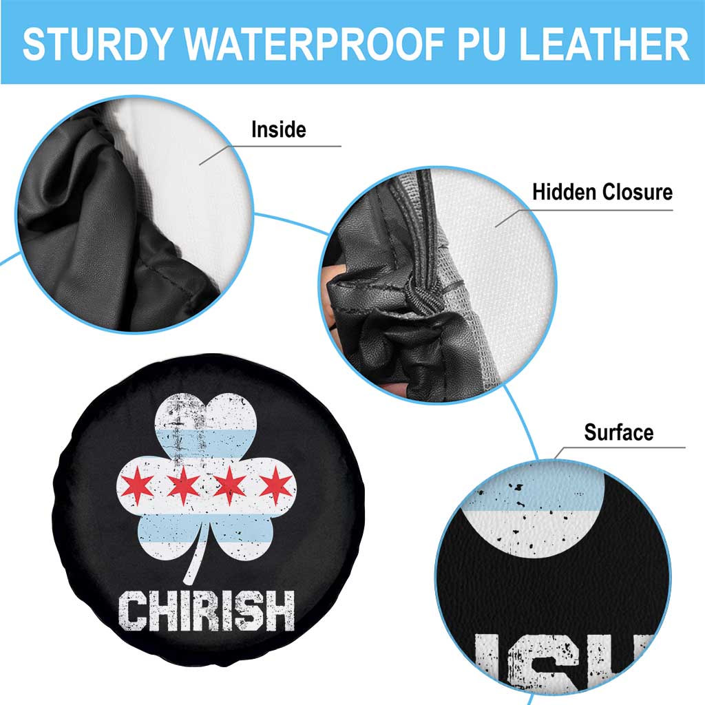 Chicago St Patricks Day Spare Tire Cover Chirish American Irish South Side Pride Shamrock TS02 Print Your Wear
