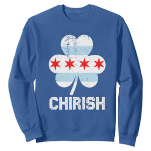 Chicago St Patrick's Day Sweatshirt Chirish American Irish South Side Pride Shamrock TS02 Royal Blue Printyourwear