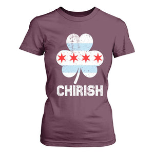 Chicago St Patricks Day T Shirt For Women Chirish American Irish South Side Pride Shamrock TS02 Maroon Print Your Wear