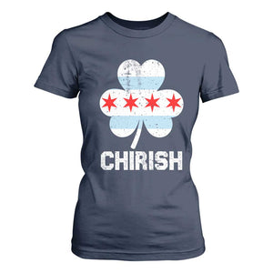 Chicago St Patricks Day T Shirt For Women Chirish American Irish South Side Pride Shamrock TS02 Navy Print Your Wear