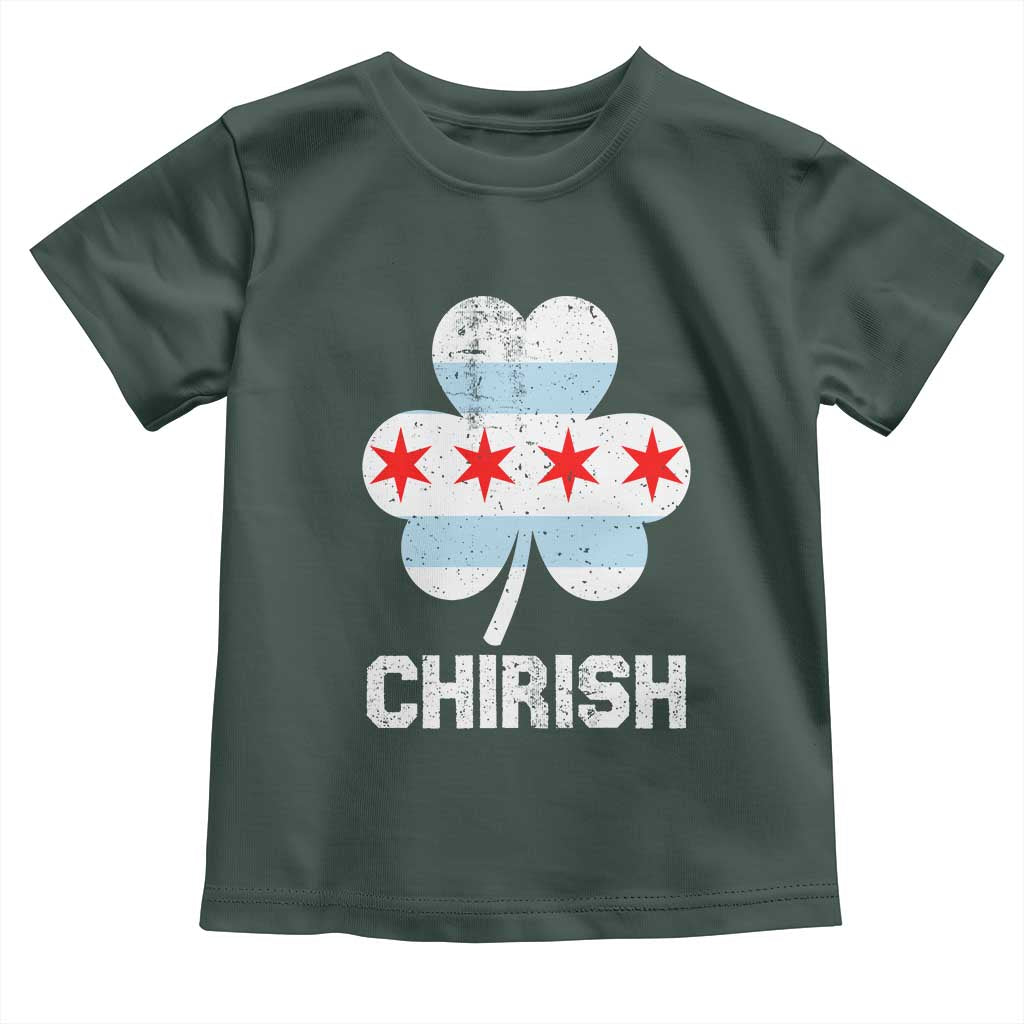 Chicago St Patricks Day Toddler T Shirt Chirish American Irish South Side Pride Shamrock TS02 Dark Forest Green Print Your Wear