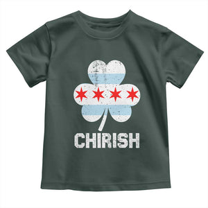 Chicago St Patricks Day Toddler T Shirt Chirish American Irish South Side Pride Shamrock TS02 Dark Forest Green Print Your Wear