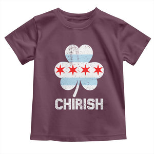 Chicago St Patricks Day Toddler T Shirt Chirish American Irish South Side Pride Shamrock TS02 Maroon Print Your Wear