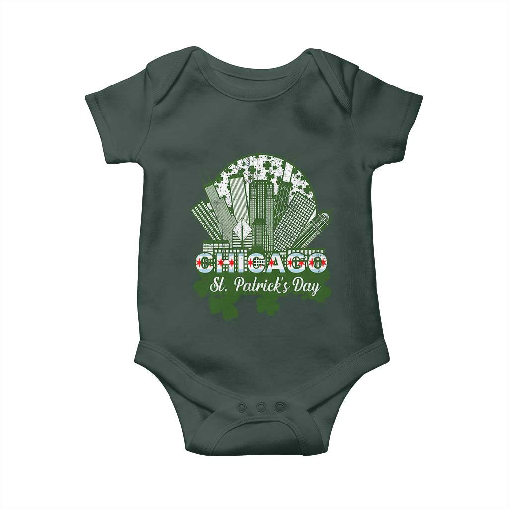 Chicago St Patricks Day Baby Onesie South Side Irish American Pride TS02 Print Your Wear