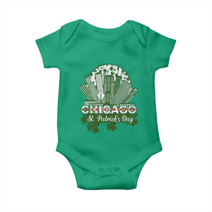 Chicago St Patricks Day Baby Onesie South Side Irish American Pride TS02 Irish Green Print Your Wear