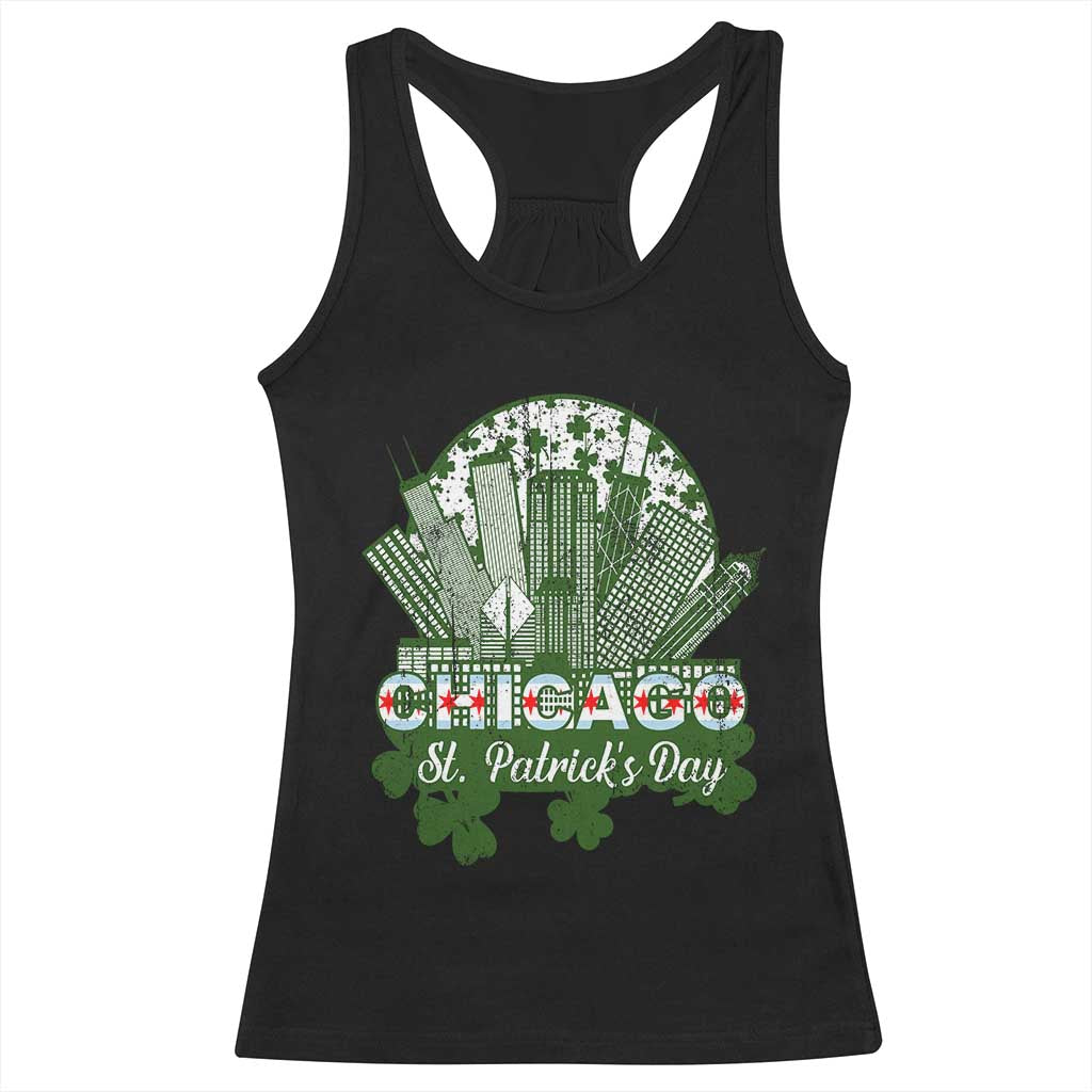 Chicago St Patricks Day Racerback Tank Top South Side Irish American Pride TS02 Black Print Your Wear