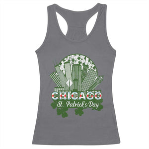 Chicago St Patricks Day Racerback Tank Top South Side Irish American Pride TS02 Charcoal Print Your Wear