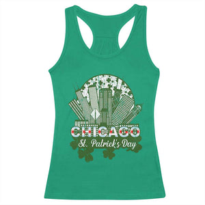 Chicago St Patricks Day Racerback Tank Top South Side Irish American Pride TS02 Irish Green Print Your Wear