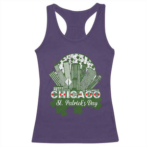Chicago St Patricks Day Racerback Tank Top South Side Irish American Pride TS02 Purple Print Your Wear