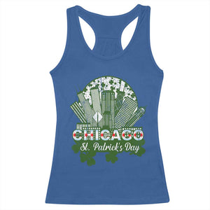 Chicago St Patricks Day Racerback Tank Top South Side Irish American Pride TS02 Royal Blue Print Your Wear