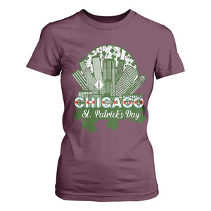 Chicago St Patricks Day T Shirt For Women South Side Irish American Pride TS02 Maroon Print Your Wear