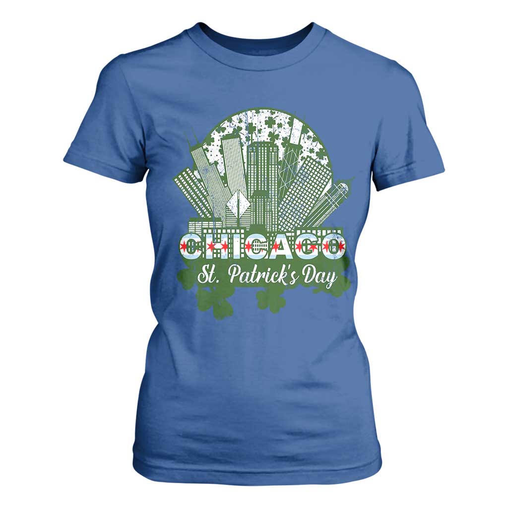 Chicago St Patricks Day T Shirt For Women South Side Irish American Pride TS02 Royal Blue Print Your Wear