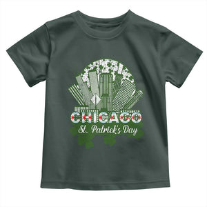 Chicago St Patricks Day Toddler T Shirt South Side Irish American Pride TS02 Dark Forest Green Print Your Wear