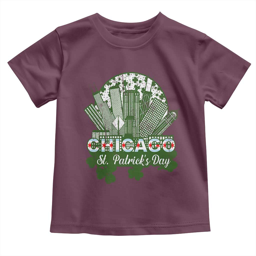 Chicago St Patricks Day Toddler T Shirt South Side Irish American Pride TS02 Maroon Print Your Wear