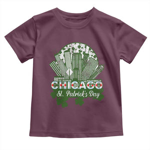 Chicago St Patricks Day Toddler T Shirt South Side Irish American Pride TS02 Maroon Print Your Wear