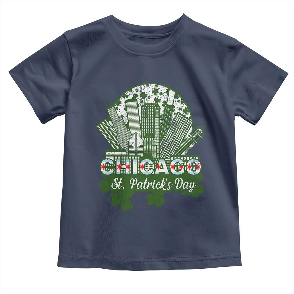 Chicago St Patricks Day Toddler T Shirt South Side Irish American Pride TS02 Navy Print Your Wear