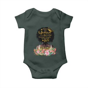 Afro Black Queen Baby Onesie I Love The Woman I've Become Melanin African American Pride TS02 Print Your Wear