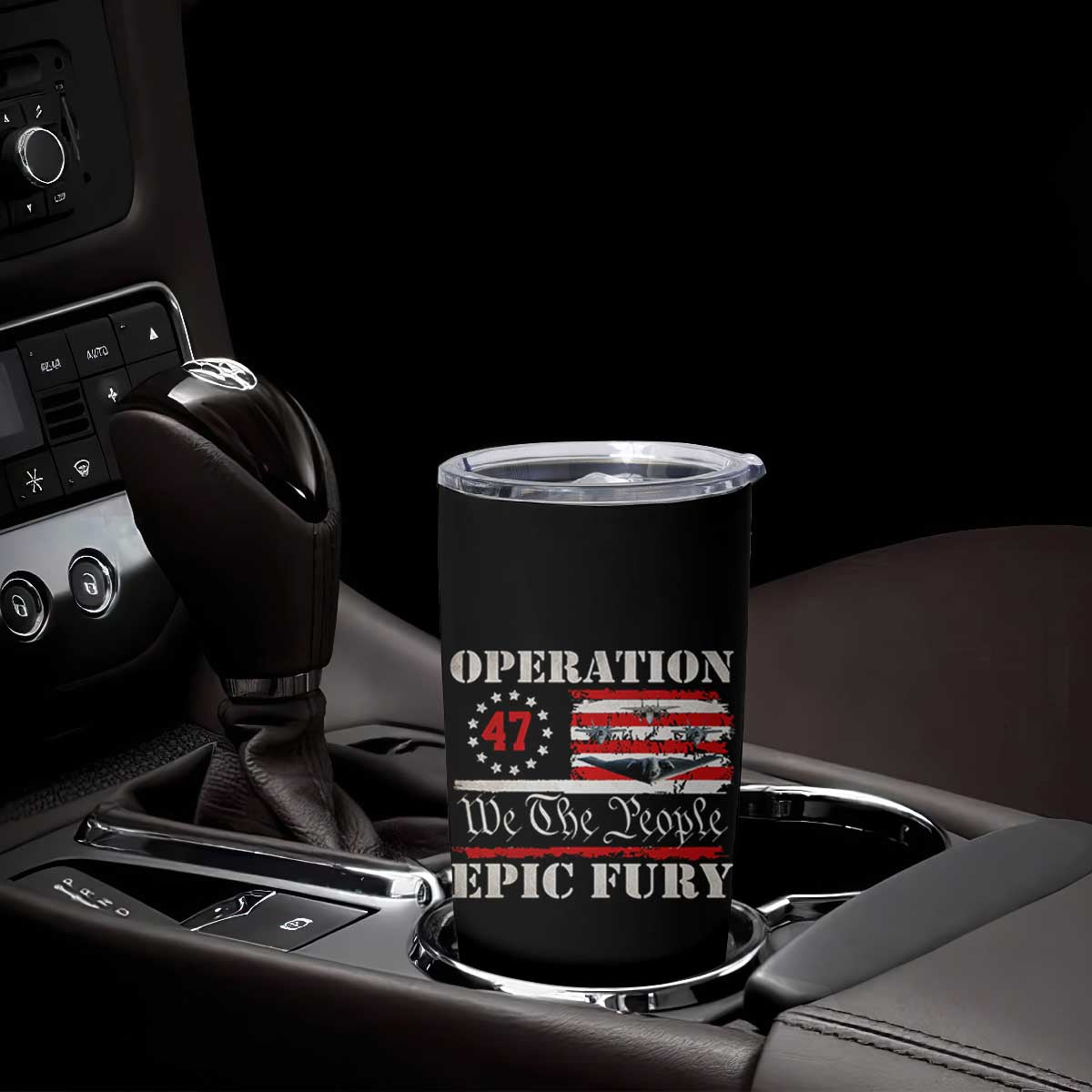 Operation Epic Fury We The People 47 Patriotic Flag Tumbler Cup B2 Spirit Constitutional Freedom Statement TS02 Print Your Wear