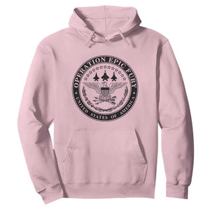 Operation Epic Fury USA Military Seal Hoodie Patriotic Air Power Aviation Tribute TS02 Light Pink Print Your Wear