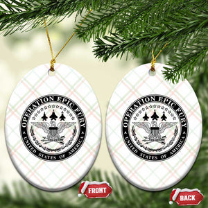 Operation Epic Fury USA Military Seal Ceramic Ornament Patriotic Air Power Aviation Tribute TS02 Print Your Wear