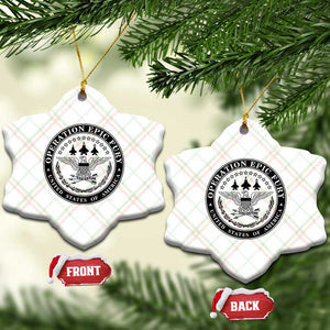 Operation Epic Fury USA Military Seal Ceramic Ornament Patriotic Air Power Aviation Tribute TS02 Print Your Wear