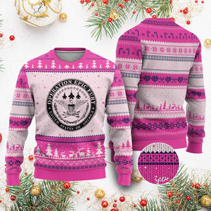 Operation Epic Fury USA Military Seal Ugly Christmas Sweater Patriotic Air Power Aviation Tribute TS02 Hot Pink Print Your Wear