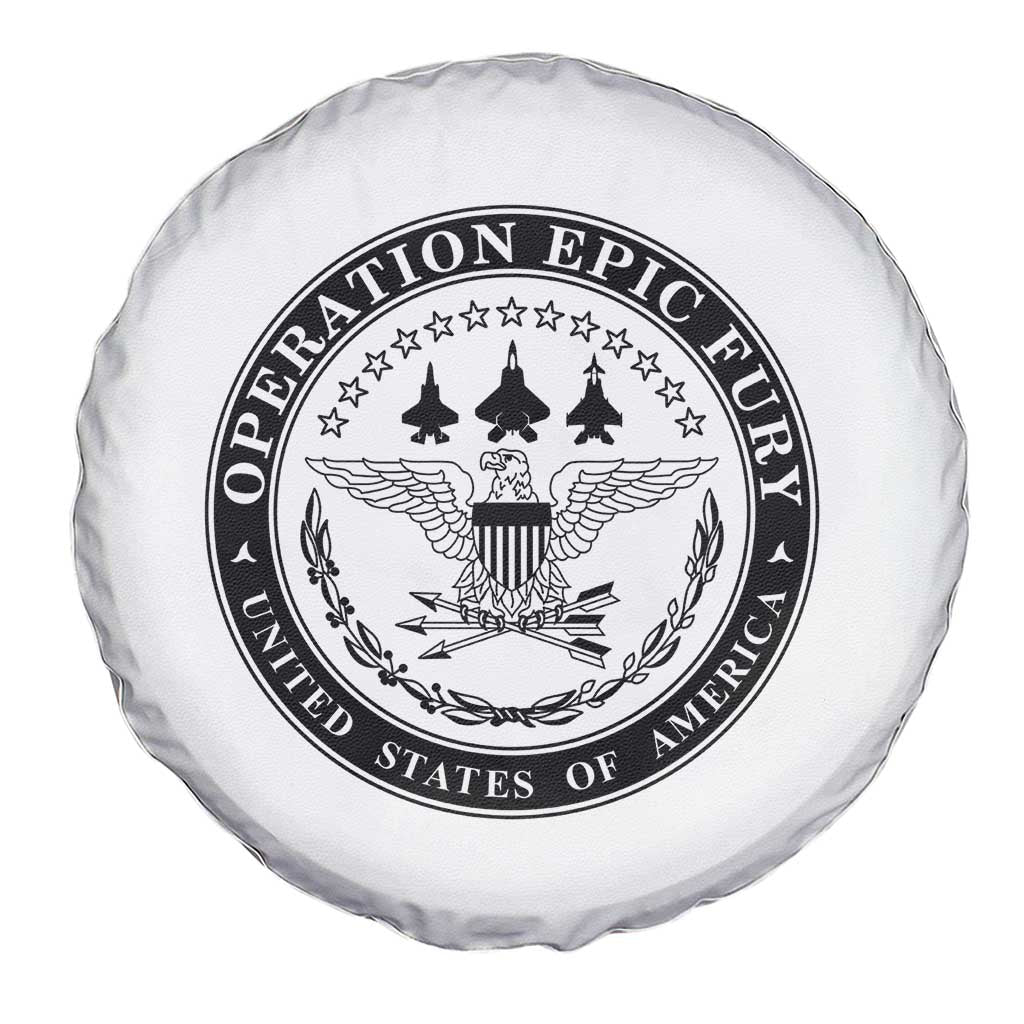 Operation Epic Fury USA Military Seal Spare Tire Cover Patriotic Air Power Aviation Tribute TS02 Print Your Wear