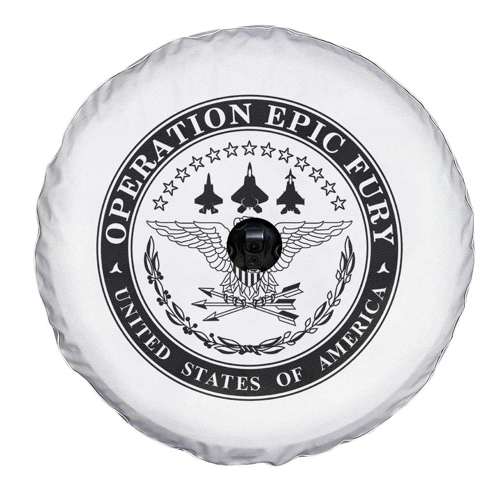 Operation Epic Fury USA Military Seal Spare Tire Cover Patriotic Air Power Aviation Tribute TS02 Print Your Wear